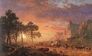 Albert Bierstadt The Oregon Trail oil painting reproduction